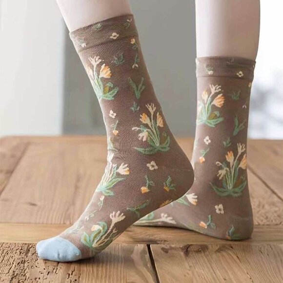 Colorful Cotton Socks 4 Pair Med - Picture 9 of 11